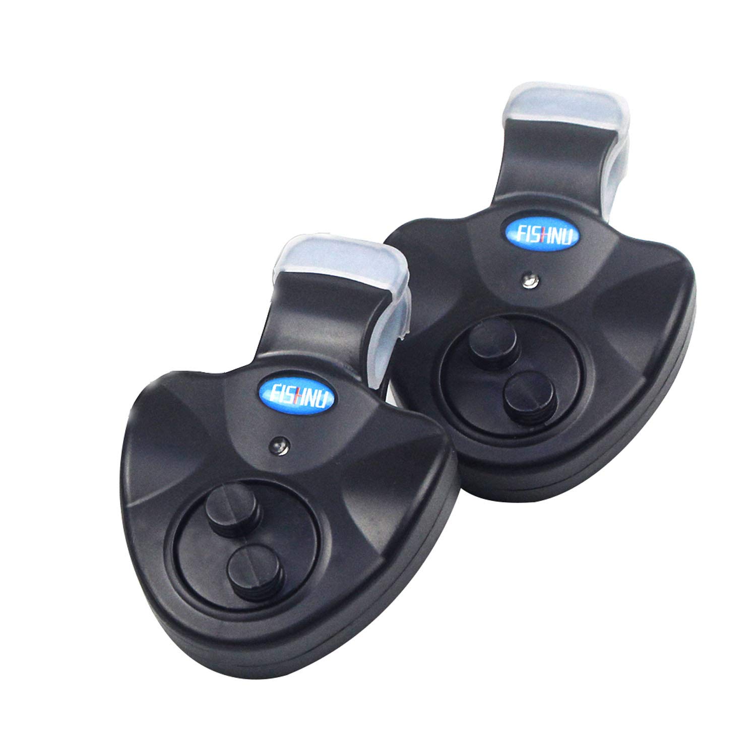 FISHNU Fishing Bite Alarm with LED Light & Sound Indicator – Easy-to-Use, All-Weather, Night Fishing Accessory – Durable & Versatile Bite Alert System for Sea, River, Lake Fishing(Pack of 2)