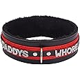 paloli Women Pink Leather Choker Necklace, Punk Gothic Black Fluffy Name Letters Collar Leash Neck Jewelry