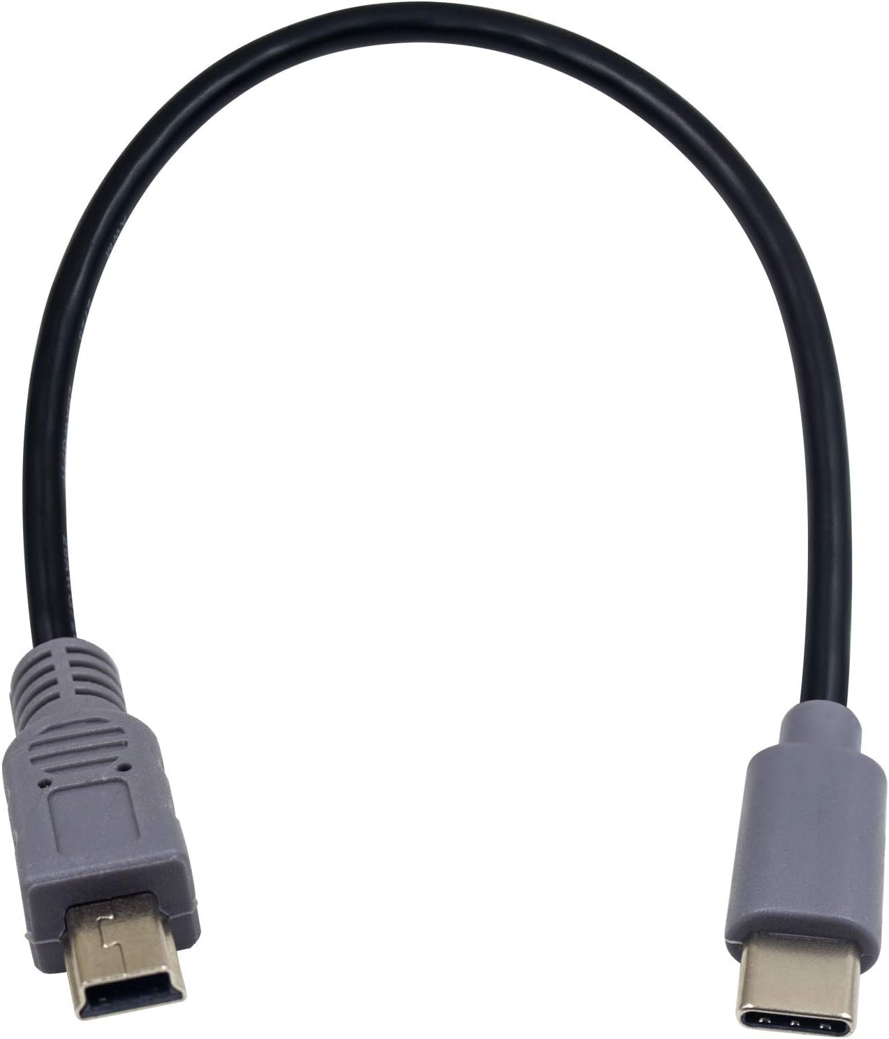 Duttek Mini USB to USB C OTG Cable, USB Type C Male to Mini B Male with OTG Cable for Macbook iMac Pro