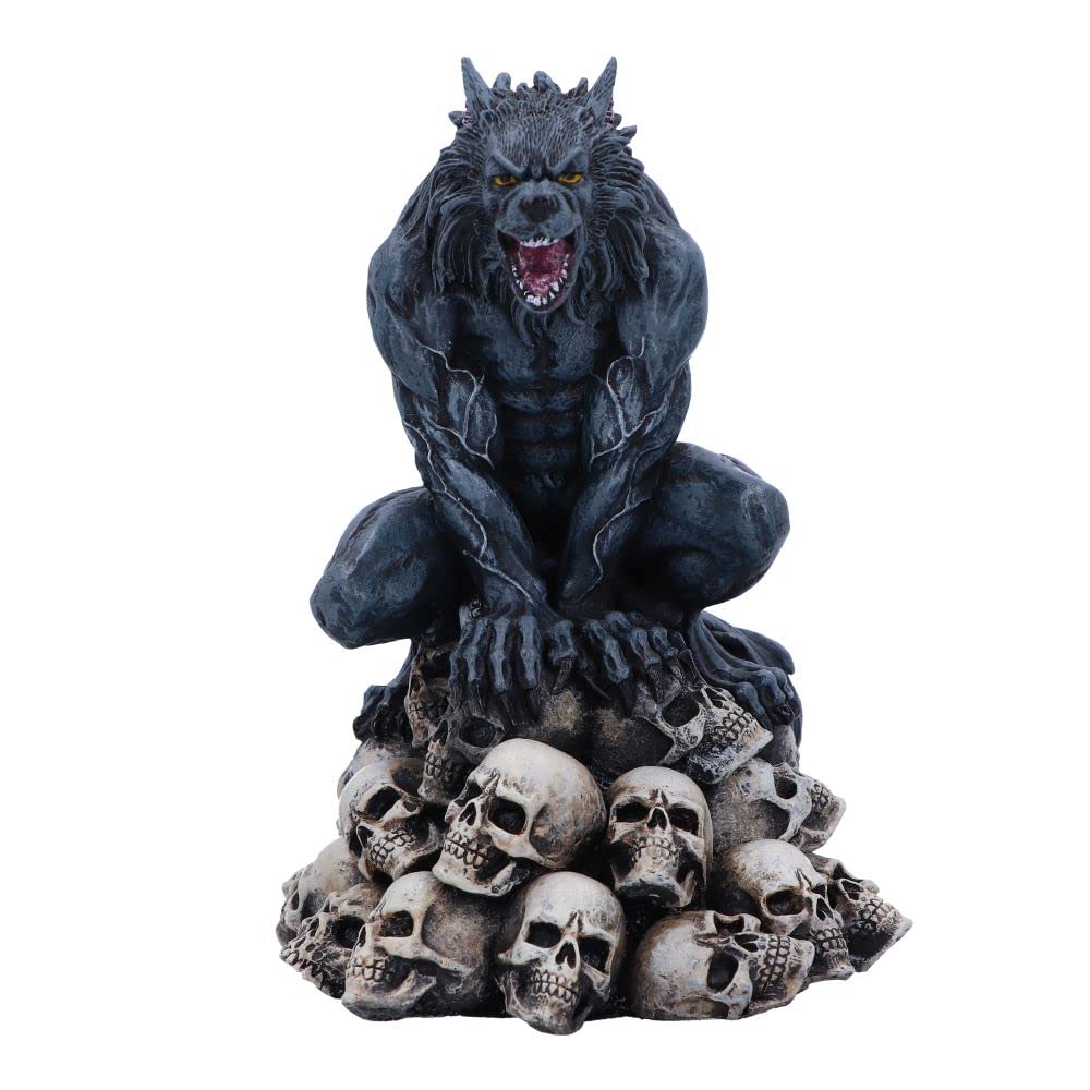Nemesis Now Moon Shadow Wolf Figurine, Grey, 15cm (D5922V2)