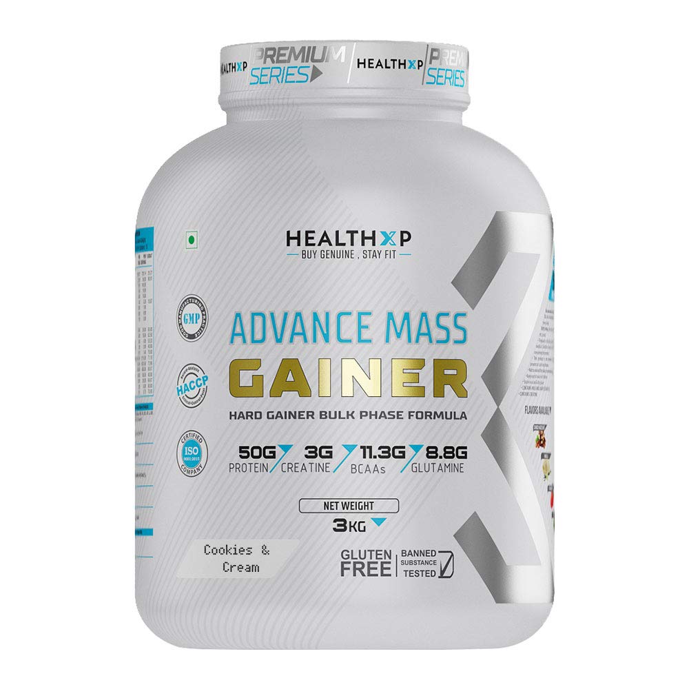 Healthxp Premium Series Advance Mass Gainer 3kg Cookies Cream Buy Online In Andorra At Andorra Desertcart Com Productid 147302155