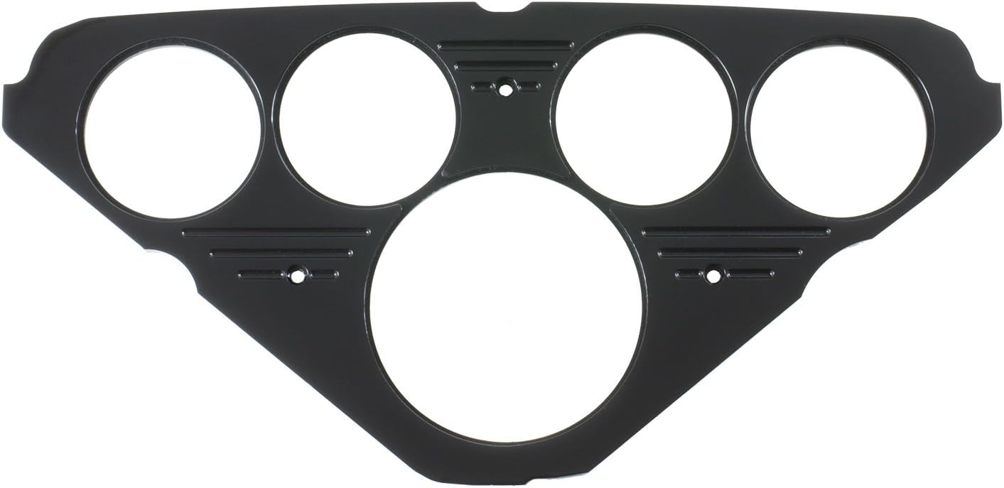 AutoMeter 7049 Dash Panel, Chevy Truck 55-59, 1 X 3-1/8", 4 X 2-1/16", Black