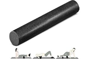 Yes4All High-Density EPP Round Back Roller Foam, Exercise Foam Roller for Yoga, Pilates & Stretching - 12, 18, 24, 36 inch