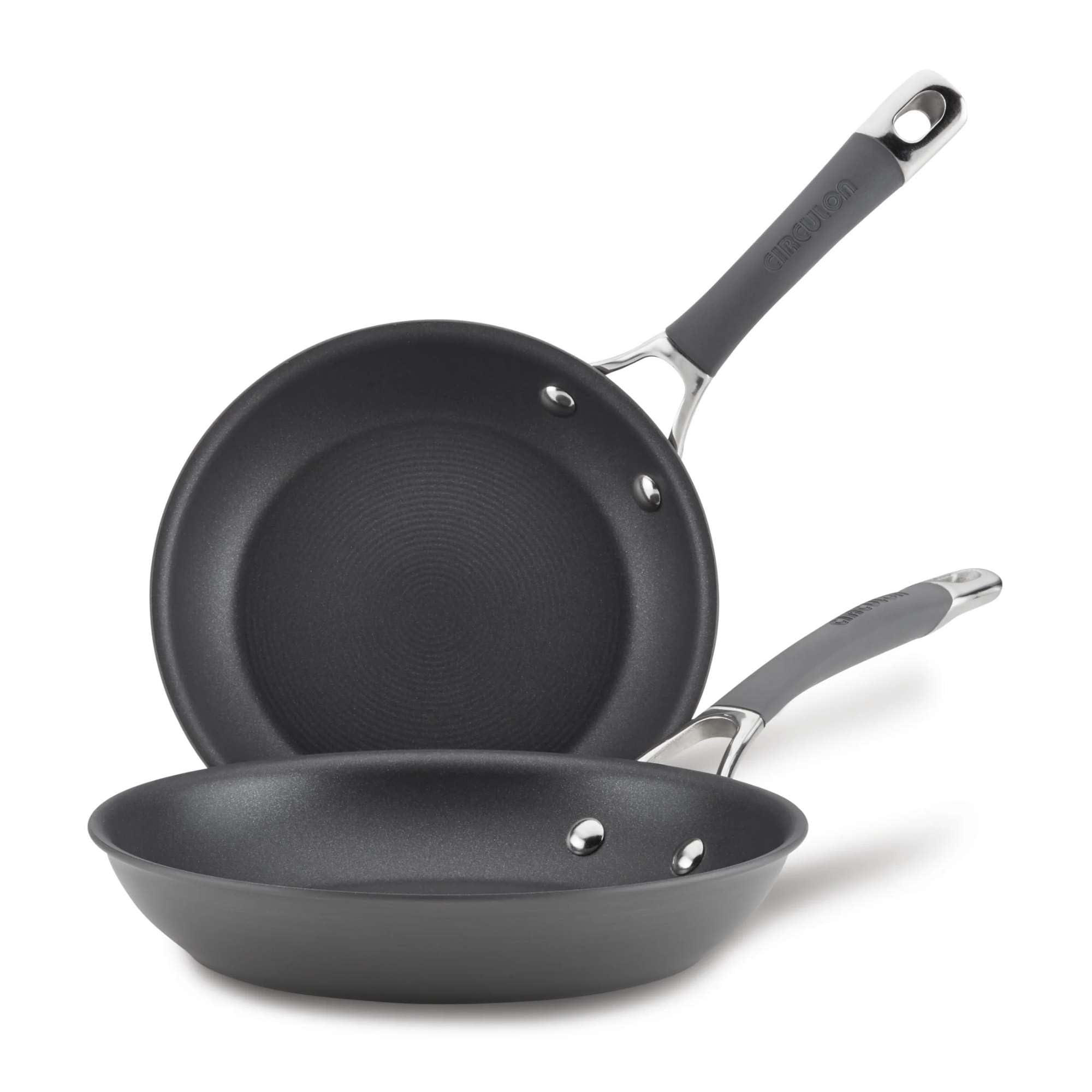 Photo 1 of Circulon 83905 Radiance [hard anodized] Nonstick Frying pan set / Skillet Set - 8.5 Inch and 10 Inch, Gray