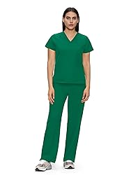 floralhue Scrubs for Women, V-Neck Scrubs Top