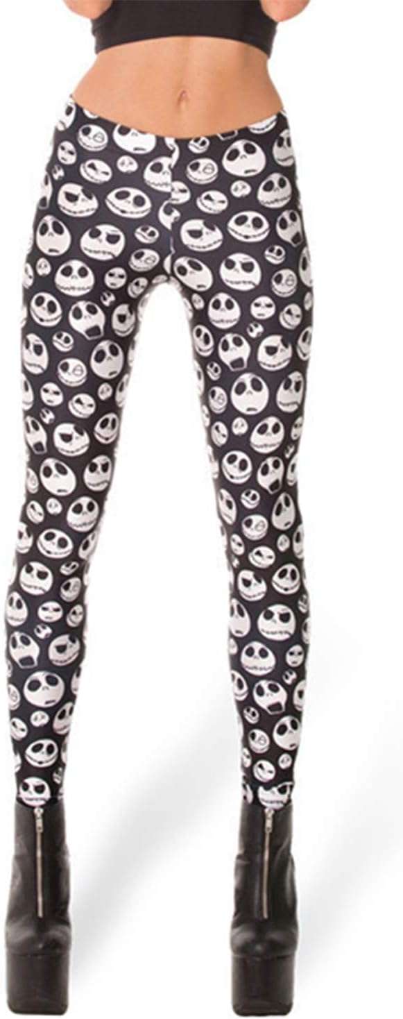 TamskytWomen's New Unicorn Digital Printed Tight Leggings Stretchy Trousers Skinny Pants Workout