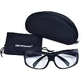 MCWlaser CO2 Laser Safety Glasses 9000-11000nm/10600nm Safety Protective Goggles OD 5+ Laser Eye Protection Glasses for CO2 Laser Cutting and Engraving