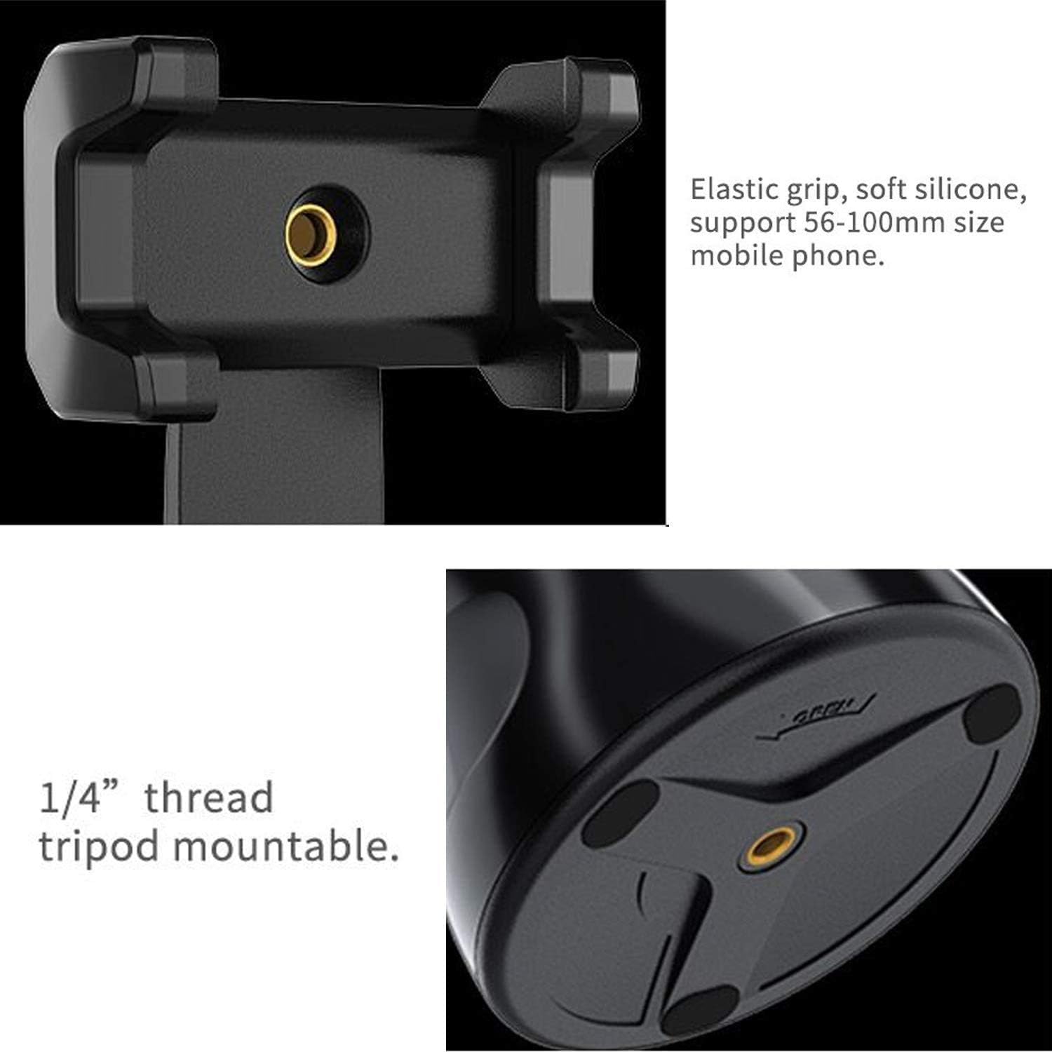 Portable All-in-one Smart Selfie Stick, 360° Rotates Auto Face & Object Tracking Vlog Shooting Smartphone Mount Holder: Camera & Photo