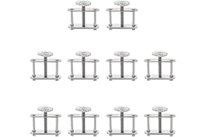 uxcell Flow Control Tubing Clamps Adjustable Swivel Screw Compressor Hose Clamp for Lab 10Pcs