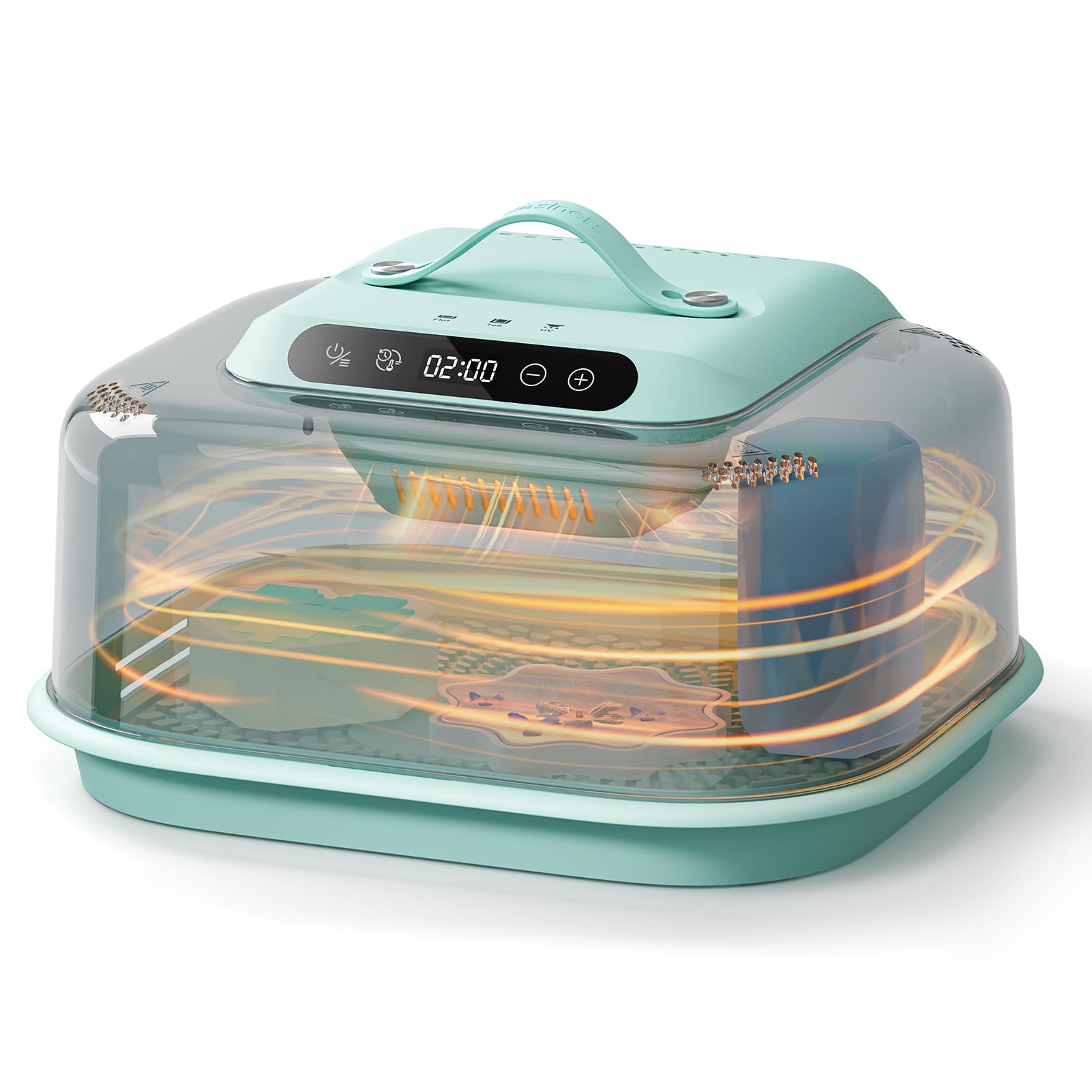 Resiners Resin Curing Machine G3 with UV Resin Light, 2-in-1 Uses, Auto Curing 2H/1Min, Adjustable Temperature & Timer, Resin Dryer with Reversible Base for Epoxy Mold Casting,Jewelry Making,DIY Decor