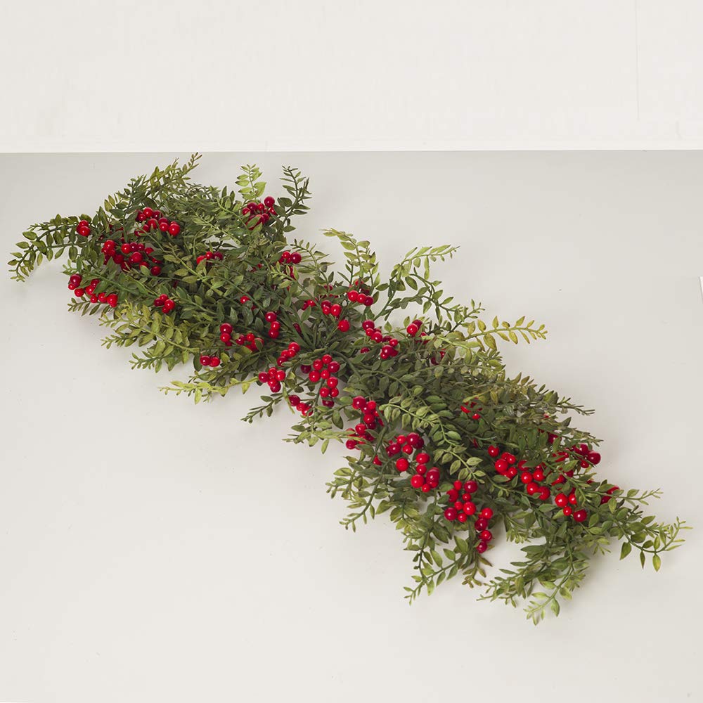 Express Flor Artificial Garland, Plastic Metal, Green, 80 cm