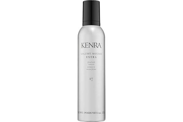 Kenra Volume Mousse Extra 17 | Volumizing Mousse with Firm Hold | Heat Protectant up to 428°F | Frizz Control & Fullness for