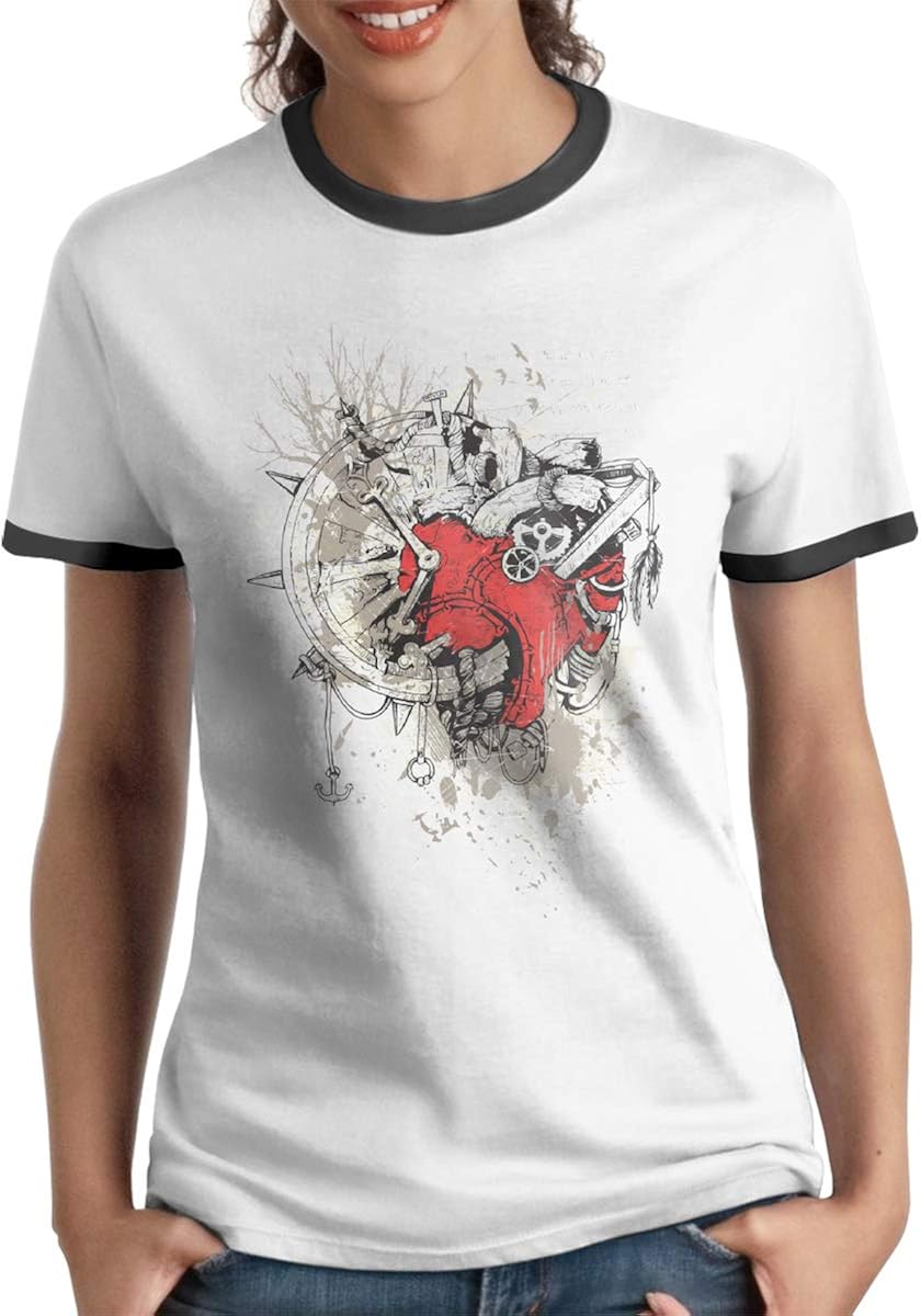 MiiyarHome Women's Ringer TShirt Coronary Artery Disease