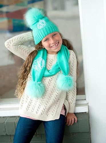 monogrammed winter hats for kids