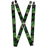 Buckle-Down Men's Suspender-Weed, Multicolor, One Size
