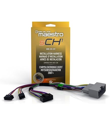 IDatalink HRN-AV-CH1 Plug & Play Rear Seat Video Harness – Chrysler, Dodge, Jeep-756308
