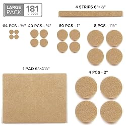 Felt Furniture Pads X-PROTECTOR 181 PCS Premium