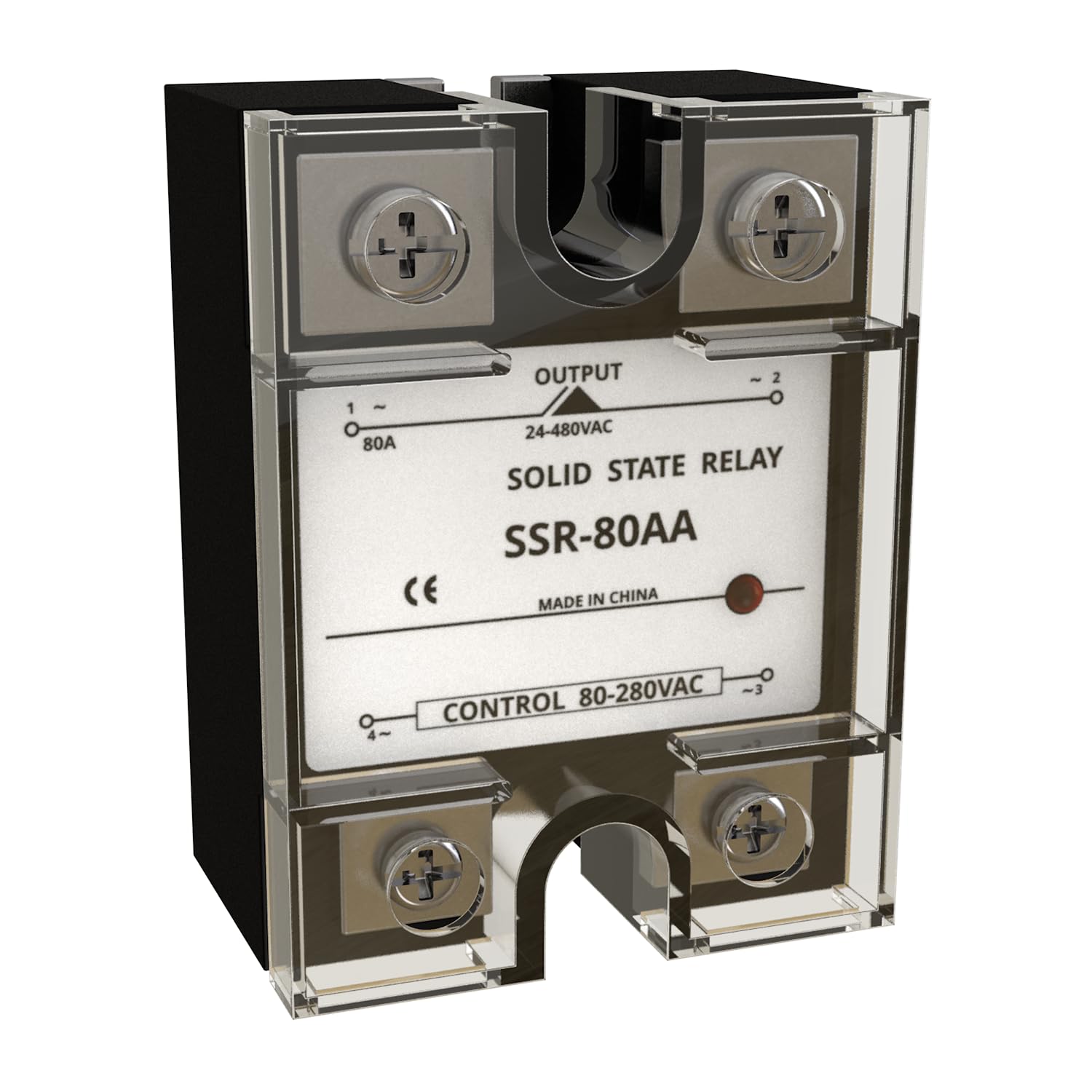 YQSIYU Single Phase SSR80AA,Input 80-280VAC Output