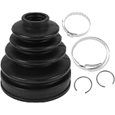 HEROFFIX 1 Set CV Joint Boot Kit for Toyota 4Runner 1996-2002 0443835040 | Inner Constant Velocity Joint Boot, W/ Clamps, Black, Rubber