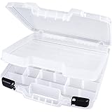 ArtBin Quick View Deep Base Carrying Case, Divided Base with Lift Out Tray- Clear, Great for Coloring Book Storage, 6962AB