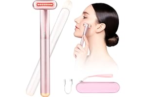 INSIFEEL Red Light Therapy for Face, 4 in 1 Facial Wand for Anti-Aging, Anti-Wrinkle, Face Therapy Wand, Skin Care Tool at Home with Travel Hard Carrying Case