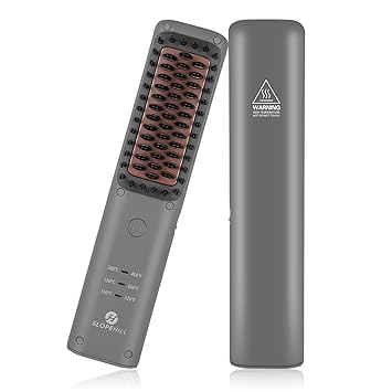 rechargeable hair straightener brush