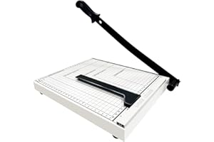 MAIDOMA 12" Guillotine Paper Cutter,Paper Cutter for Cardstock Heavy Duty 12 inch,Cut Cleanly and Quickly,12" Cut Length,10 Sheet Capacity.Paper Trimmer for Classroom,Cardstock, Art Projects,and Office Use.A4