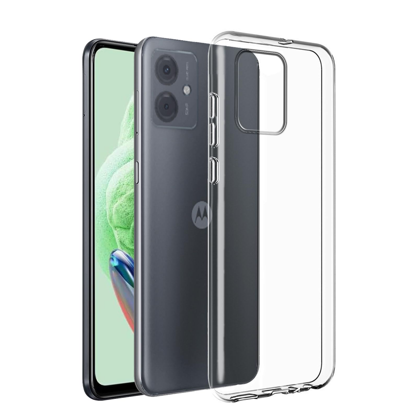 LYZXMY Case Compatible with Motorola Moto G34 5G (6.5") Transparent Cover Bumper Flexible TPU Soft Silicone Phone Case Clear Shell