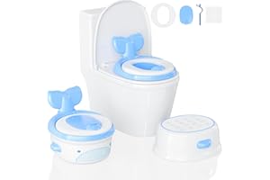 TuckInn Potty Training Seat, 3 IN 1 Potty Training Toilet for Toddlers and Kids, Comfortable Safe Potty Seat with Anti-Slip Pads, Potty Train for Sink Bathroom Bedroom