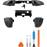 TOMSIN LB RB Bumper Button Replacement Kit for Xbox Elite Series 2 Controller, Shoulder Trigger Button Parts with Bluetooth Button and Tools(Black)