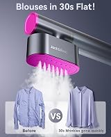 Jack & Rose Travel Steamer 100-240V Dual Voltage Handheld Garment Steamer view 4