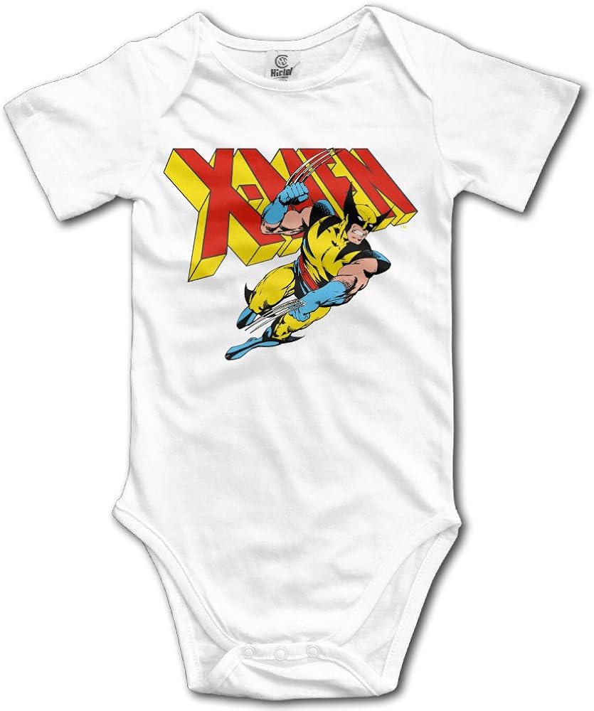 Baby Onesies Comics Wolverine XMen Funny Toddler Clothes Black