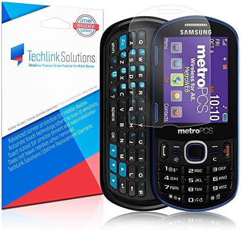 TechLink Solutions UltraClear (6-Pack) - Samsung Messager III Screen Protector / Premium HD Crystal Clear Shield /Anti-Bubble &amp; Anti-Fingerprint PET Film with Lifetime Warranty