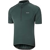 ARSUXEO 1/2 Zipper Cycling Jersey Men Short Sleeves Bike Shirts for Men Biking Bicycle Road Bike Jerseys