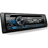 Pioneer DEH-S4220BT 1-Din CD Receiver – Bluetooth, USB/AUX, Color Change, FLAC, AM/FM Radio, Detachable Face, 50W x 4, Voice 