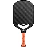 Carbon Fiber Pickleball Paddle with Aero Throat, USAPA Approved Pickleball Racket for Power & Control, Polymer Honeycomb Core, Textured Carbon Grit Surface, Pickle Ball Paddles