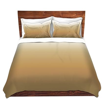 Bedding Ombre Brown Beige King Size Duvet Cover Home Furniture