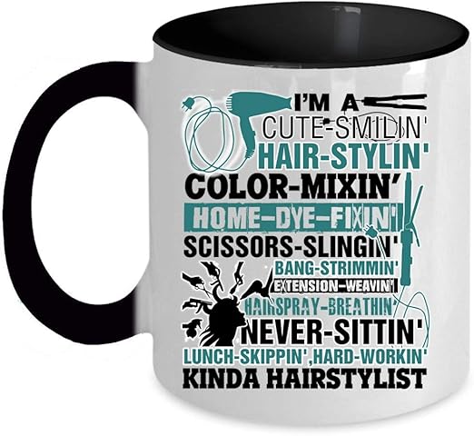 Amazon Com Gift For Hair Stylist Coffee Mug I M A Cute Smiling