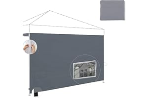 SANWAY Instant Canopy Tent Sunwall,10x10 Canopy Sidewalls with Silver Coating (Dark Gray, 10'x10')
