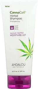 Andalou Naturals CannaCell Herbal Shampoo, Moisture Hit, 8.5 Ounce