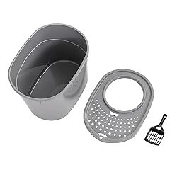 Amazon Basics Large Cat Litter Box with High