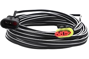Timbera 10m / 33ft Low Voltage Charging Cable for Gardena SILENO R100 R130 R160; Minimo 250 500; Life 750 100 1250; City 250 500 1000 – Robotic Lawnmower Power Supply – Extension Cord – 10 Meter