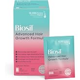 Biosil Advanced Hair Growth Vitamins - 30 Packets (1-Month Supply) | Stimulates Growth, Prevents Hair Loss &amp; Shedding, Increases Thickness &amp; Strength