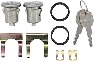 MOTOKU 2 PCS Door Lock Cylinder for Chevy Truck C10 C20 C30 1500 2500 3500 SUV Blazer Jimmy Suburban Van Apollo Century Electra Lesabre Ventura Tempest Sunbird Phoenix Grand Prix
