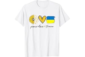 UKRAINE PEACE LOVE UKRAINE FLAG Peace Love Ukraine Sunflower Flag Stand With Ukrainian T-Shirt