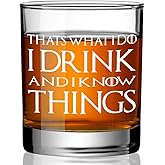 Ymzkpoa I Drink and I Know Things Funny Whiskey Glasses Gifts for Men Dad Farther Husband,Bookish Retirement Anniversary Birthday Gift for Men Uncle Grandpa Friends Coworkers-wh-2