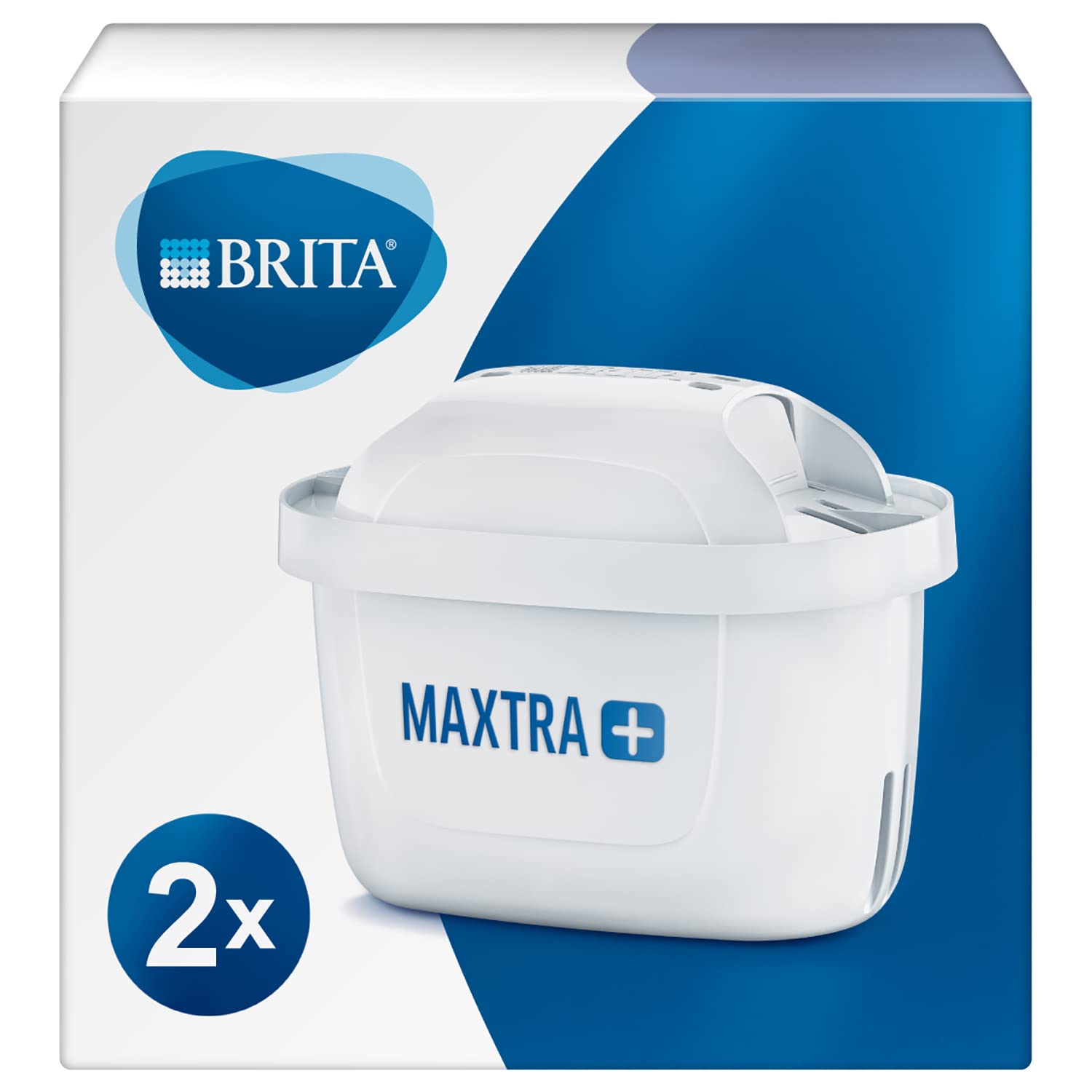 BRITA Filters for Maxtra+ Water Filter Jug, Plastic/Carbon/Resin 2 Filtri Bianco