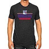 Wright & Ditson Adult NHL Heather Charcoal True Fan Hockey T-Shirt - Tagless Cotton Polyester Blend - Ultimate Comfort