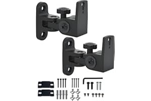 DAGCUXIN DA-212 Speaker Wall Mount, Speaker Mount Wall，All Metal Speaker Wall Mount Bracket for Small Speakers Swivel & Tilt,