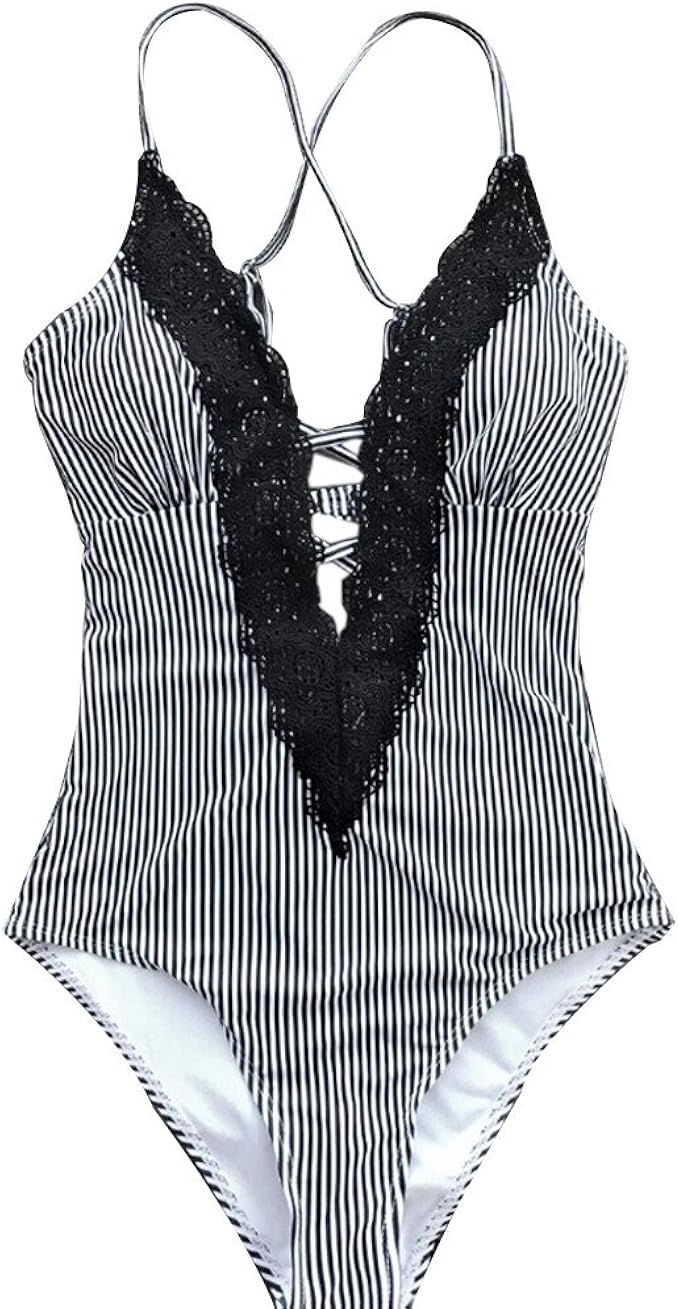 cute striped bathing suits